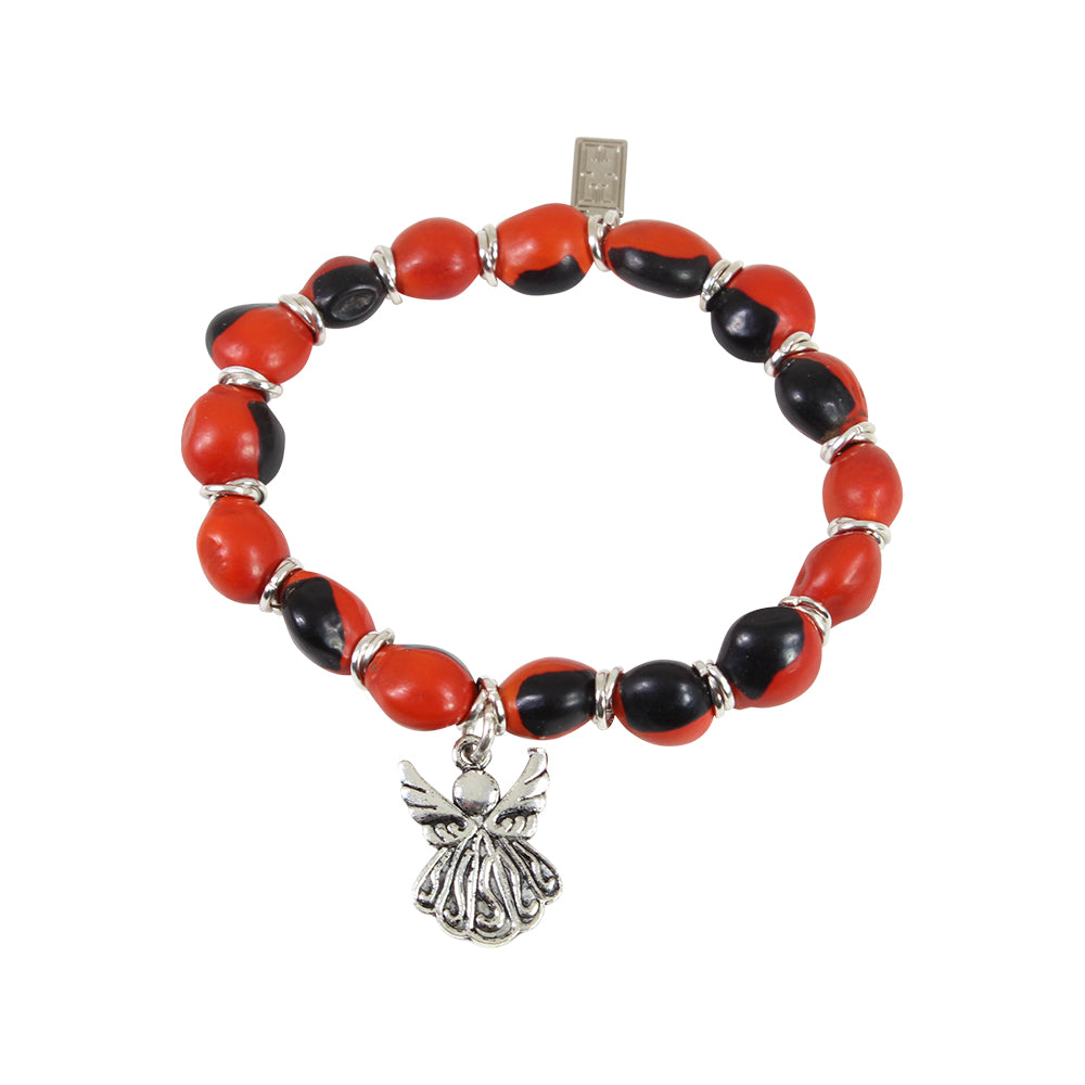 Guardian Angel Huayruro Good Luck Bracelet - Symbol of Protection, Guidance & Good Fortune