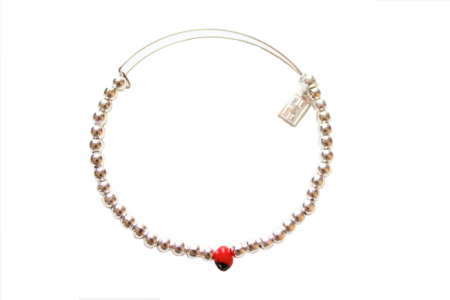 Adjustable Gold / Silver Bangle Bracelet Women Huayruro Good Luck Peruvian Jewelry