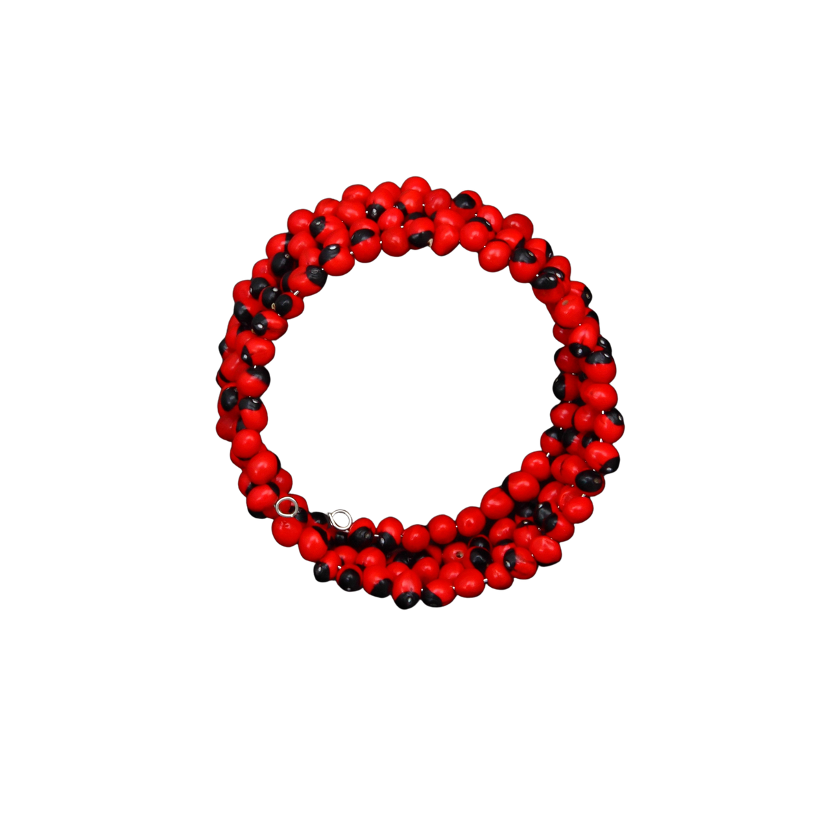 Adjustable Huayruro seed wrap bracelet handmade Peruvian good luck jewelry style 5 by Evelyn Brooks