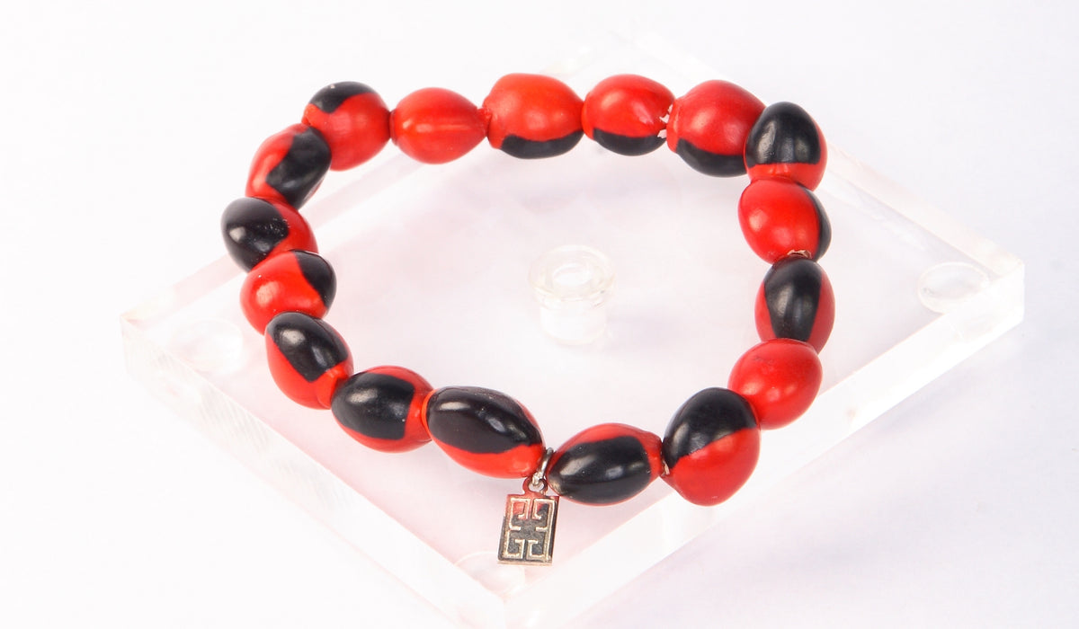 Huayruro Good Luck Bracelet | Handmade Stretchy Peruvian Bead Bracelet