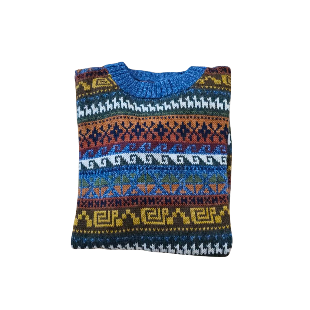 Unisex Luxury Handmade Alpaca Wool Sweater Authentic Peruvian Craftsmanship