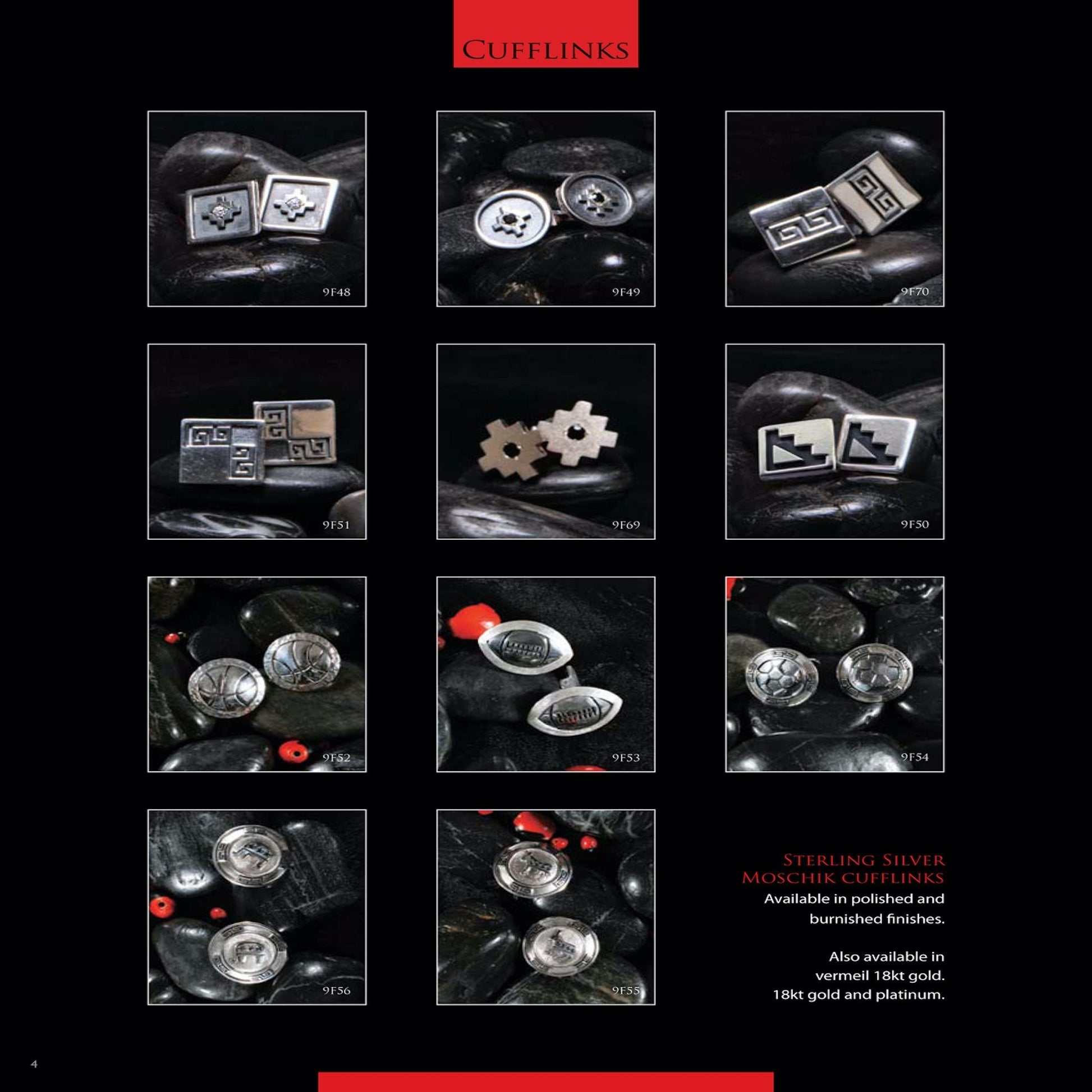 Inka Cross “Chakana” Peruvian Inspired Round Sterling Silver Cufflinks - EvelynBrooksDesigns
