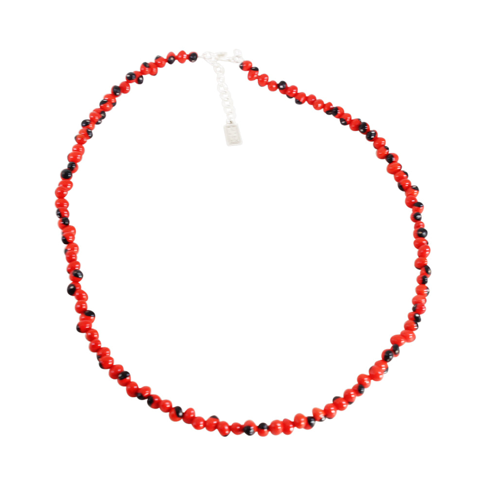 Classic Ecofriendly Red & Black Good Luck Necklace 16"-24" (Style 2)