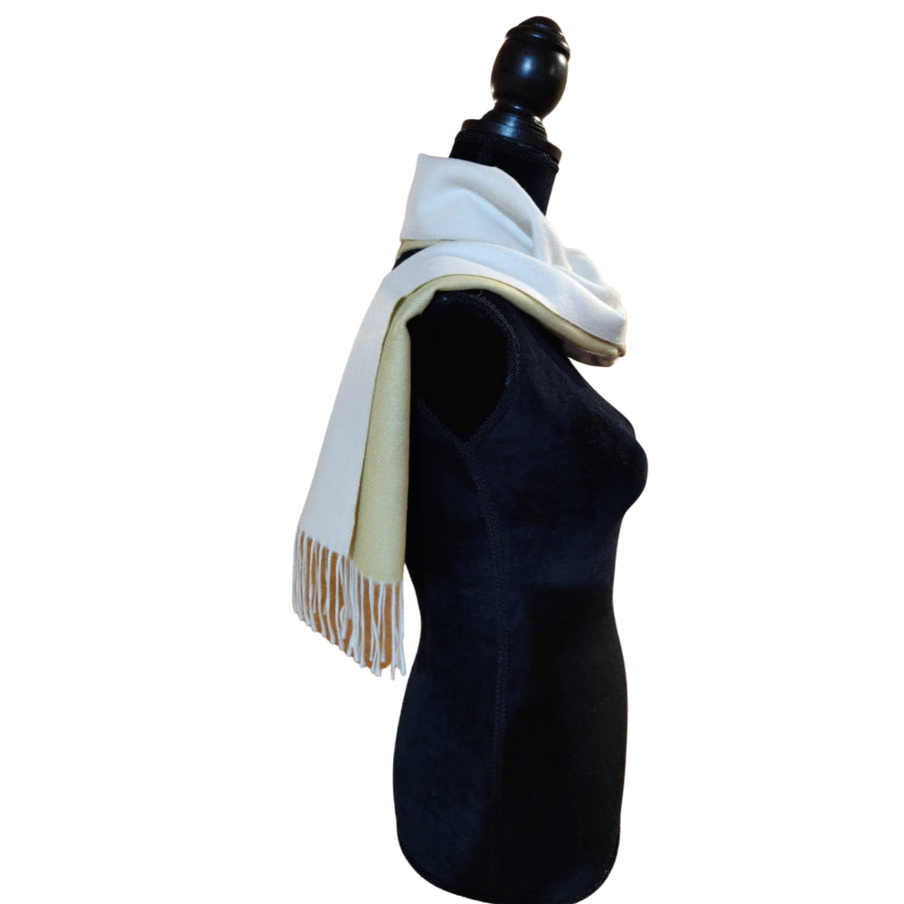 Stylish Pure Peruvian Baby Alpaca Wool Reversible Warm Scarf for Men & Women