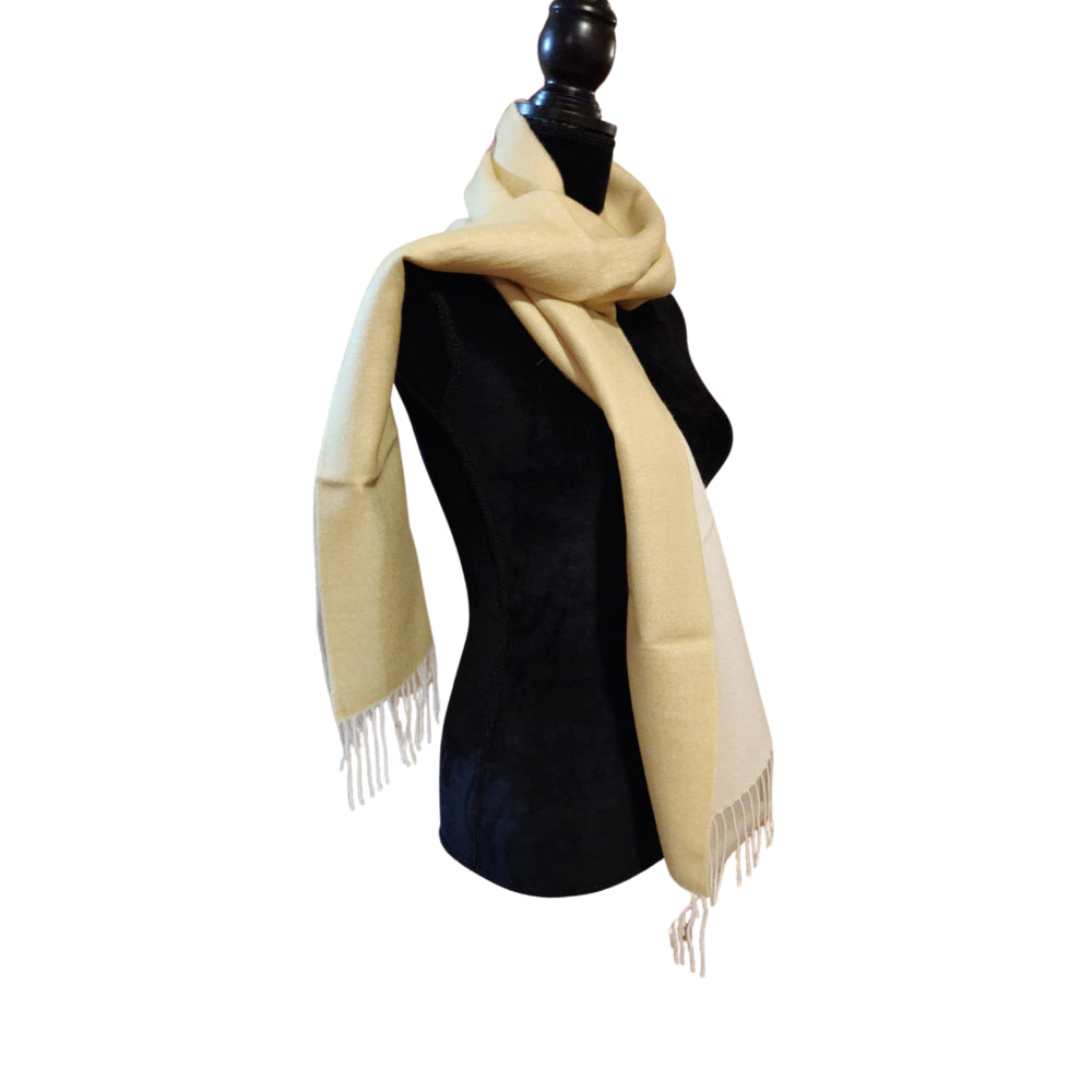 Stylish Pure Peruvian Baby Alpaca Wool Reversible Warm Scarf for Men & Women