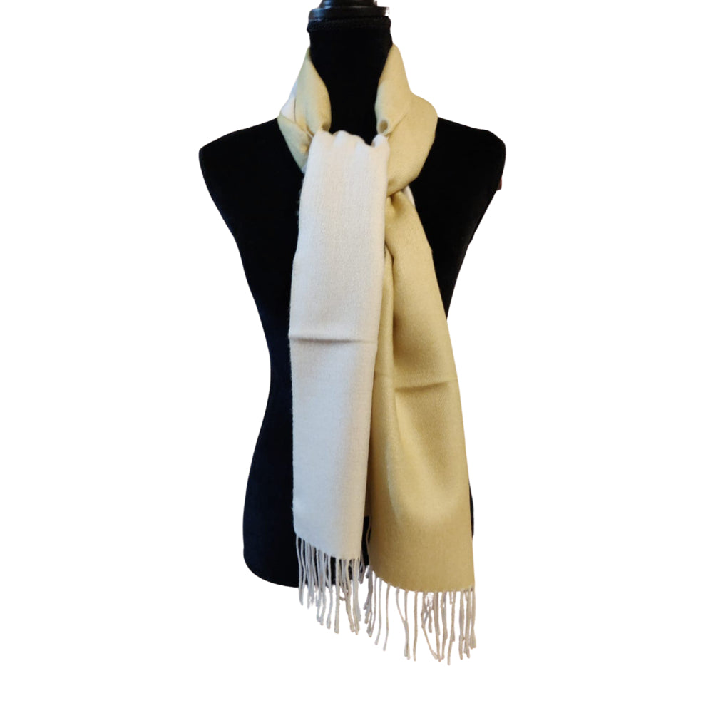 Stylish Pure Peruvian Baby Alpaca Wool Reversible Warm Scarf for Men & Women