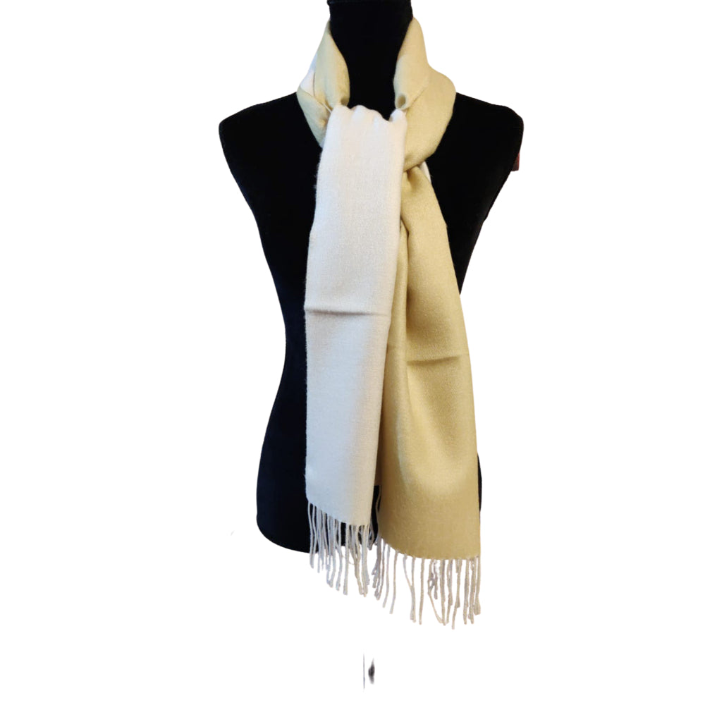 Stylish Pure Peruvian Baby Alpaca Wool Reversible Warm Scarf for Men & Women