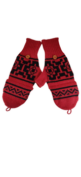 Soft & Warm Alpaca Handmade "Chakana Style" Mittens  - One Size Fits All