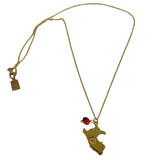 Gold/Sterling Silver Perú Filigree Adjustable Pendant/Necklace 16"-18"