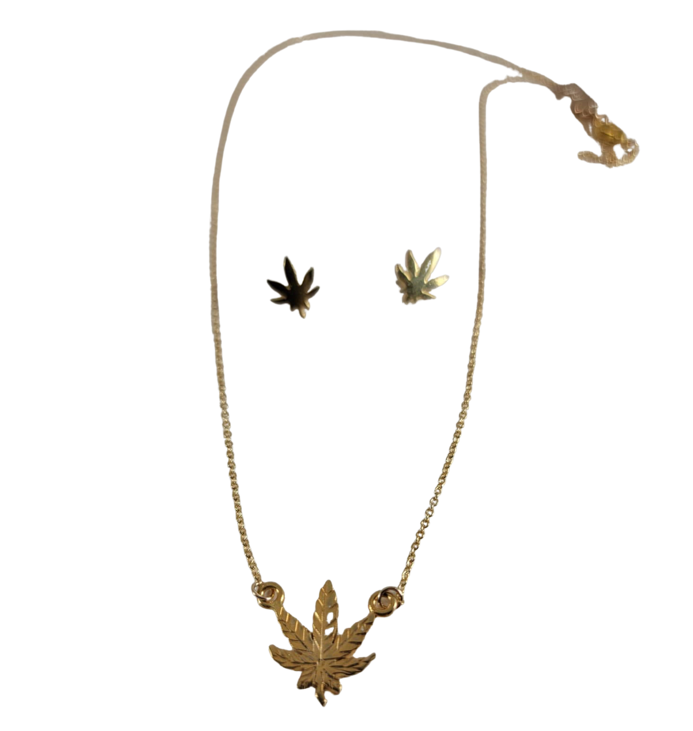 Adjustable Sterling Silver or 18Kt Gold Filled Weed Leaf Pendant Neckl –  Peru Gift Shop