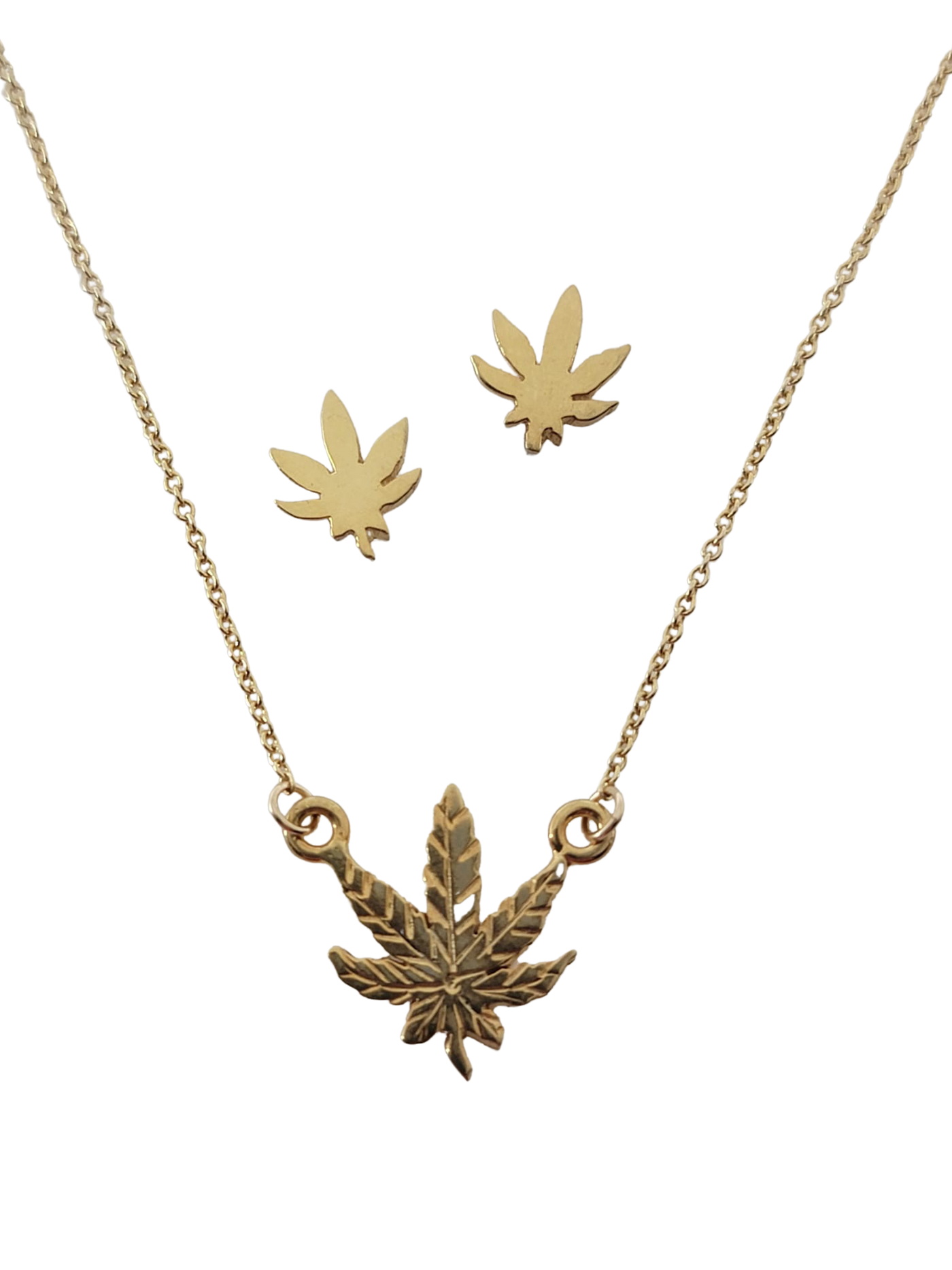 Adjustable Sterling Silver or 18Kt Gold Filled Weed Leaf Pendant Neckl –  Peru Gift Shop