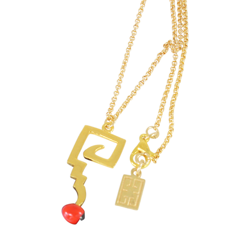 18kt yellow gold good luck necklace