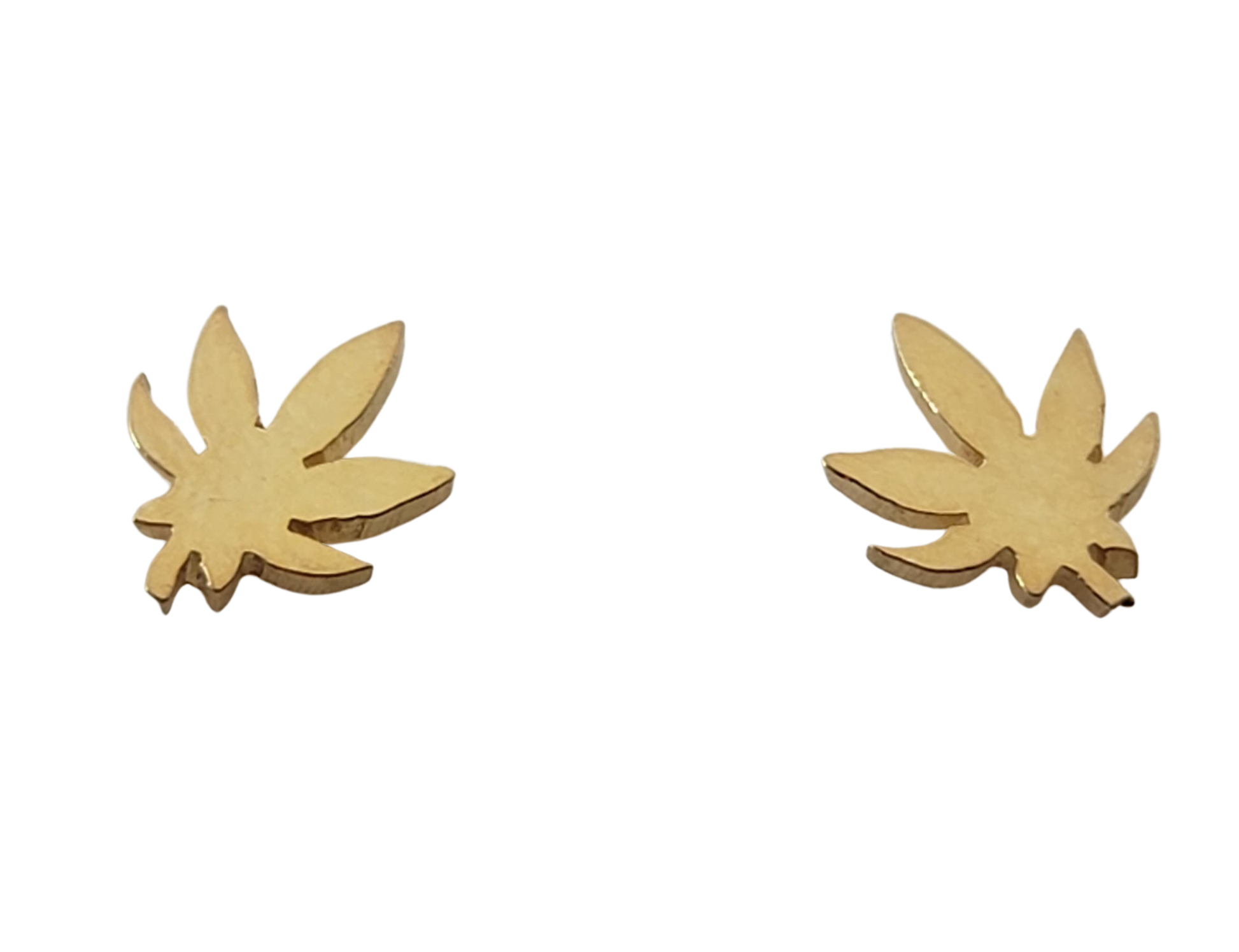 Sterling Silver or 18kt Gold Filled Weed Leaf Earrings Handmade in Peru by Yares Jewelry | Peru Gift Shop