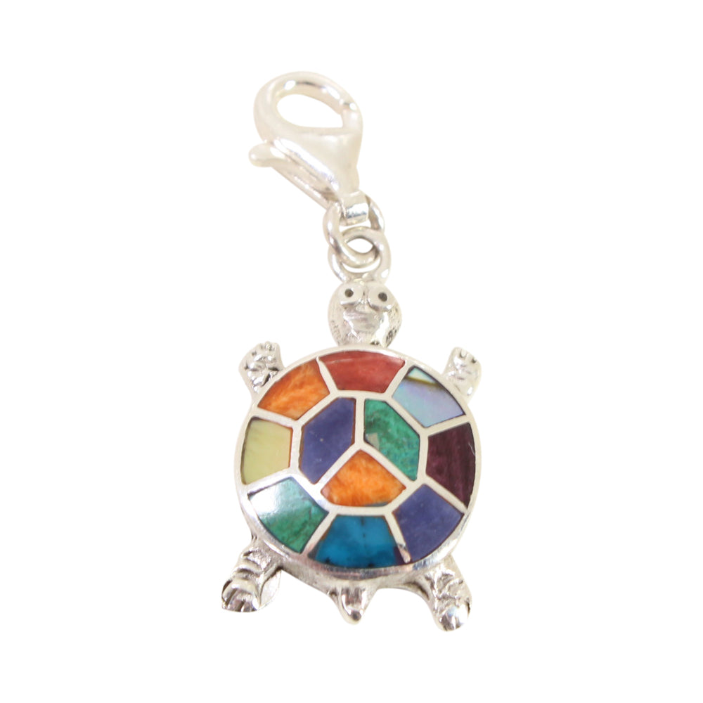 Sterling Silver "Strong & Hopeful Nature" Meaningful Charms with Peruvian Natural Stones