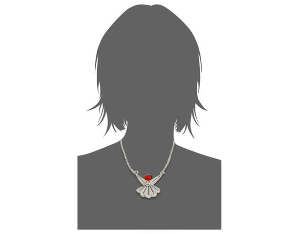 Colgante/Collar de filigrana de plata de ley "Ángel de la guarda de protección" 
