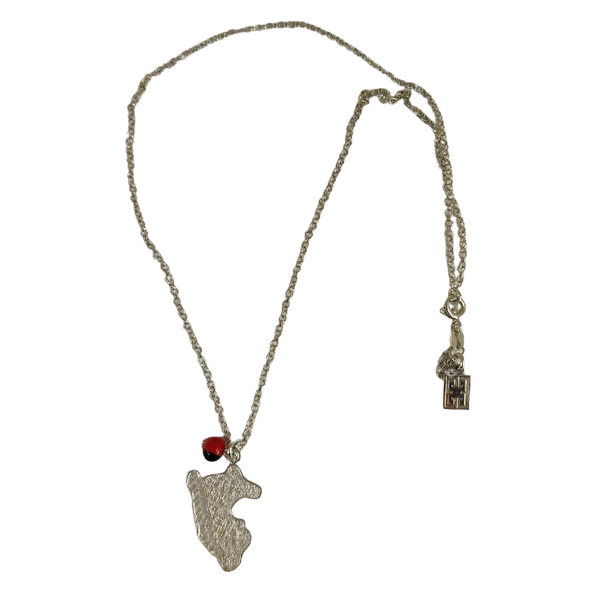Colgante/Collar ajustable de filigrana de Perú de plata de ley/oro de 40,6 a 45,7 cm 