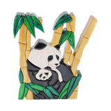 Panda Bear Reversible  Handmade  WoodWork Puzzle - Symbol of Strength - Peru Gift Shop
