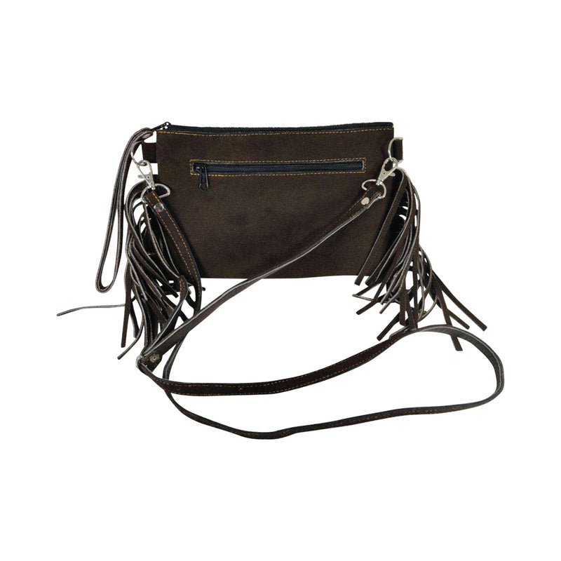 100% Genuine Leather Handmade Convertible Clutch Handbag