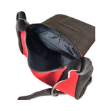 100% Genuine Leather Messenger Strap Crossover Shoulder Business Bag w/Tradicional Handmade Peruvian Textiles