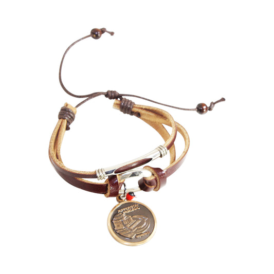 100 Recuerdos personalizados de Washington DC - Jefferson Memorial - Pulsera ajustable con dije de Lincoln