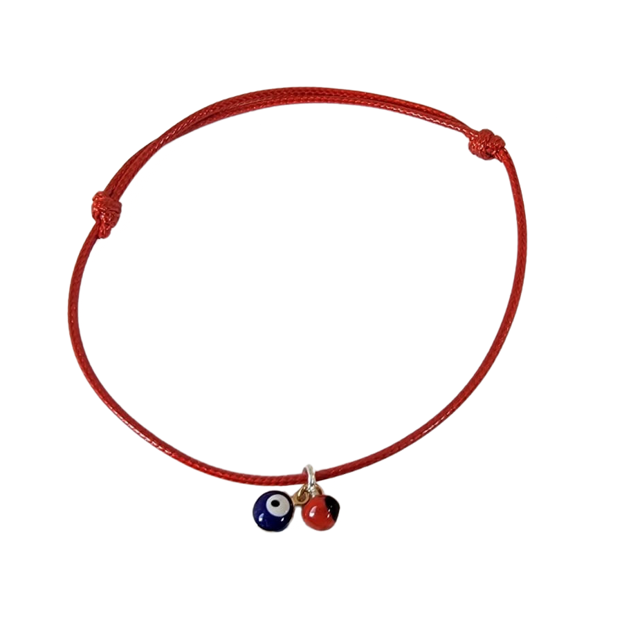 Pulsera tobillera ajustable roja significativa de buena suerte 