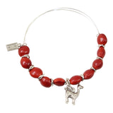 Llama Love Charm Adjustable Bangle Bracelet