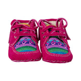 Zapatos para bebés y niños pequeños Mocasines de cuero con suela suave sin cordones Pre-Walkers con textiles peruanos hechos a mano 