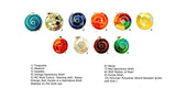 Sterling Silver "Happiness Multicolored" Natural Stone Post Earrings