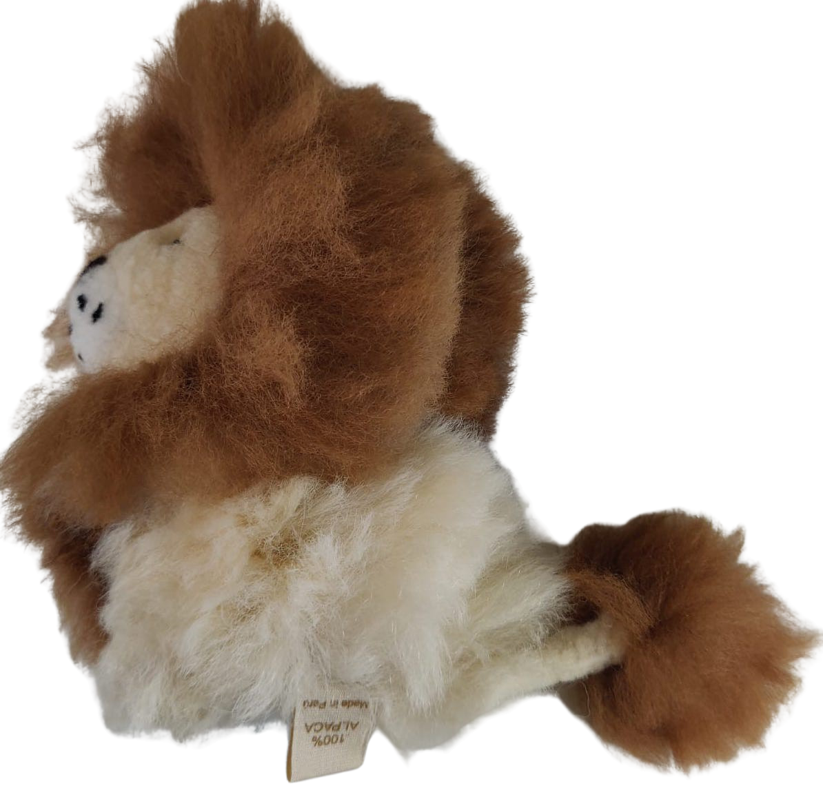 100% Baby Alpaca Fur Lion • Handmade • Hypoallergenic & Pillow Soft • (8 INCH)