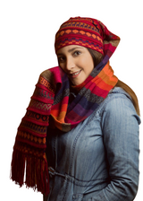 Alpaca Handmade UNISEX Knit Hat/Scarves - One Size Fits All