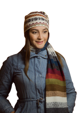 Alpaca Handmade UNISEX Knit Hat/Scarves - One Size Fits All