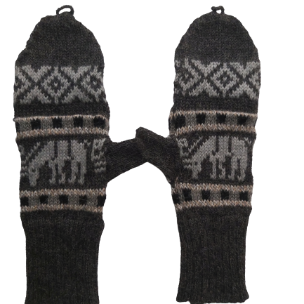 Awki Handcrafted Alpaca Wool Mittens Multiple Colors - Peruvian Royal Heritage Handmade in Peru | Peru Gift Shop