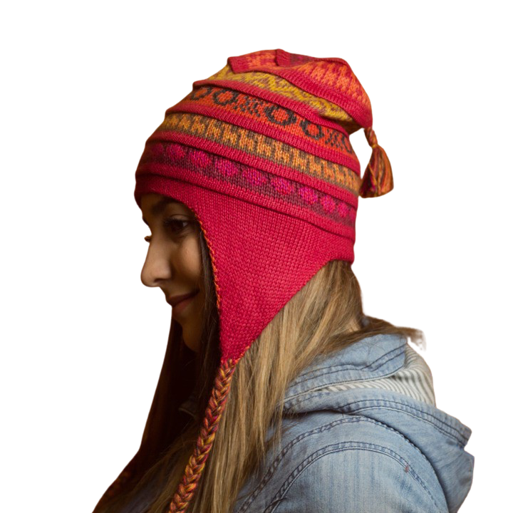 Sombreros "Chuyo" UNISEX hechos a mano de alpaca suaves y cálidos - Talla única