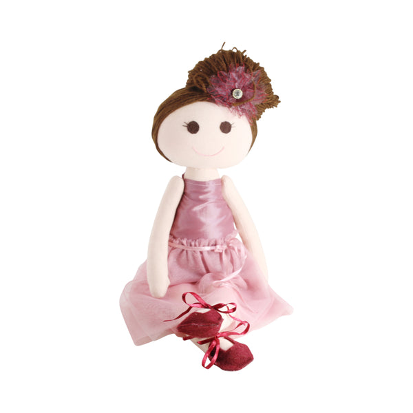 Muñeca coleccionable de algodón ecológico hecha a mano de Ballerina Bere L:16"