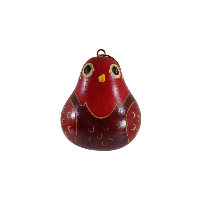 Luxury Bird Handmade Christmas Tree Ornament Decoration - Peruvian Traditional Gourds (Set of Three)