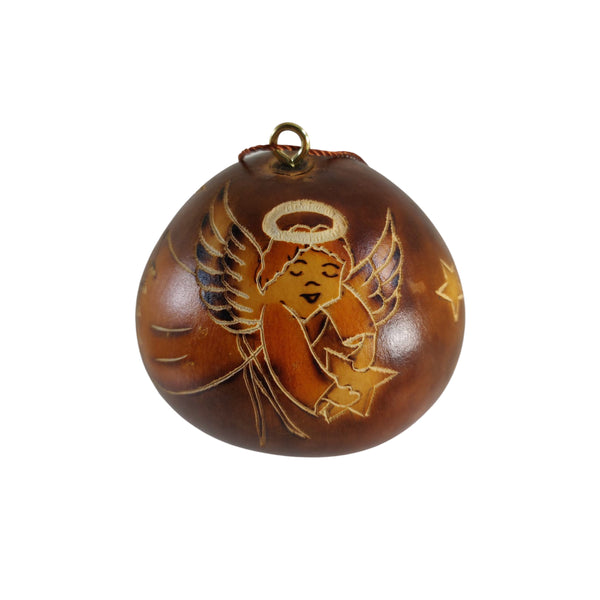 Luxury Christmas Nativity Handmade Christmas Tree Ornament Decoration - Peruvian Traditional Gourds (Set of Two)