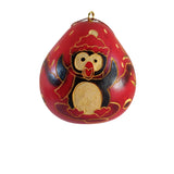 Cute Bird Handmade Christmas Tree Ornament Decoration - Peruvian Traditional Gourds (Set of Two)
