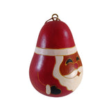 Cute Santa Clause Handmade Christmas Tree Ornament Decoration - Peruvian Traditional Gourds (Set of Two)