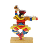 Peruvian Traditional  Scissors Dancer Reversible Handmade Woodwork Puzzle - Symbol of Celebration - Peru Gift Shop