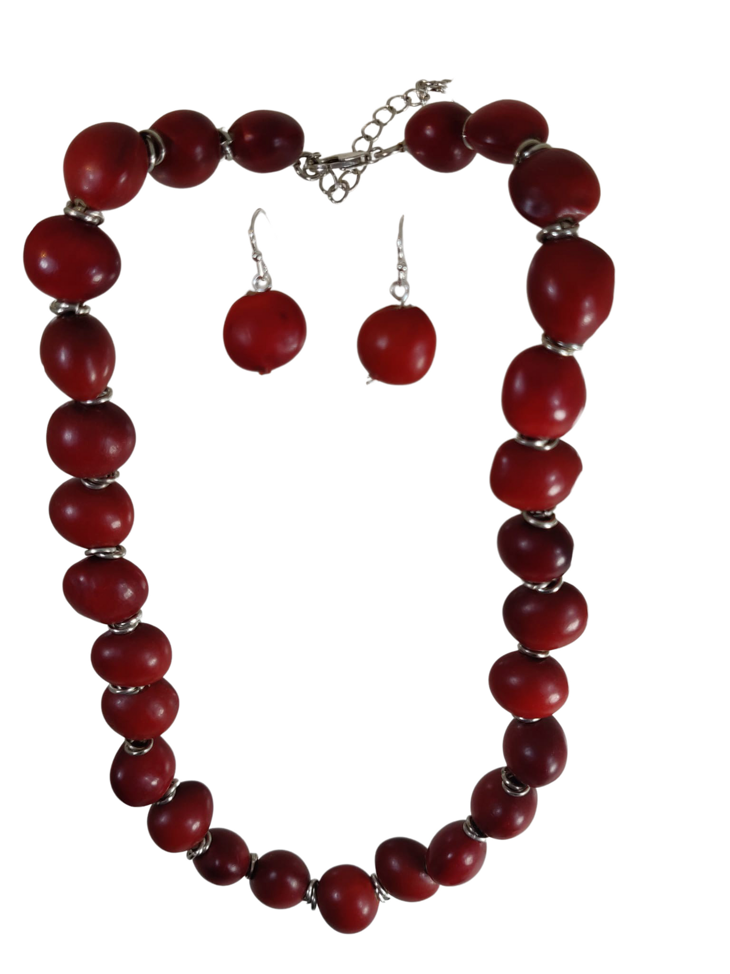 Classic Set Ecofriendly Red & Black Good Luck Necklace 16"-24"