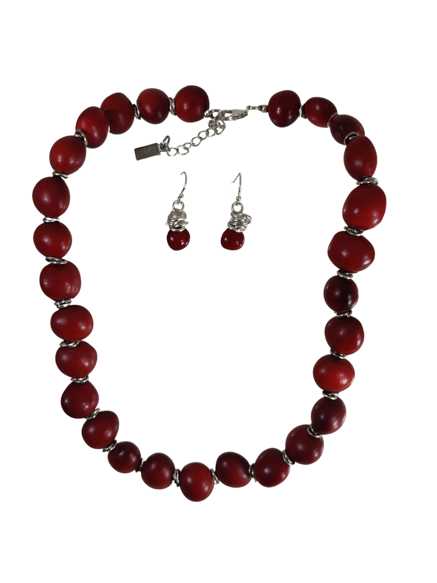 Classic Set Ecofriendly Red & Black Good Luck Necklace 16"-24"