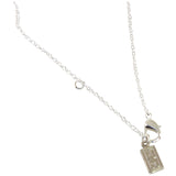Assymetric Sterling Silver Good Luck Necklace