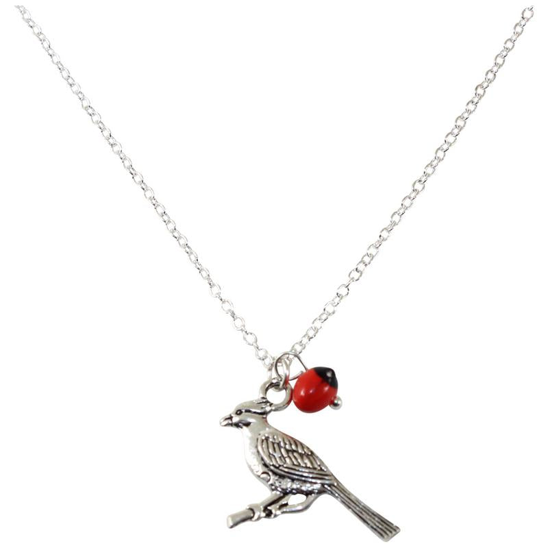 Adjustable Silver Tone Good Luck Charm Necklace w/ Huayruro Red & Black Seed Beads 16" - 18" - Peru Gift Shop