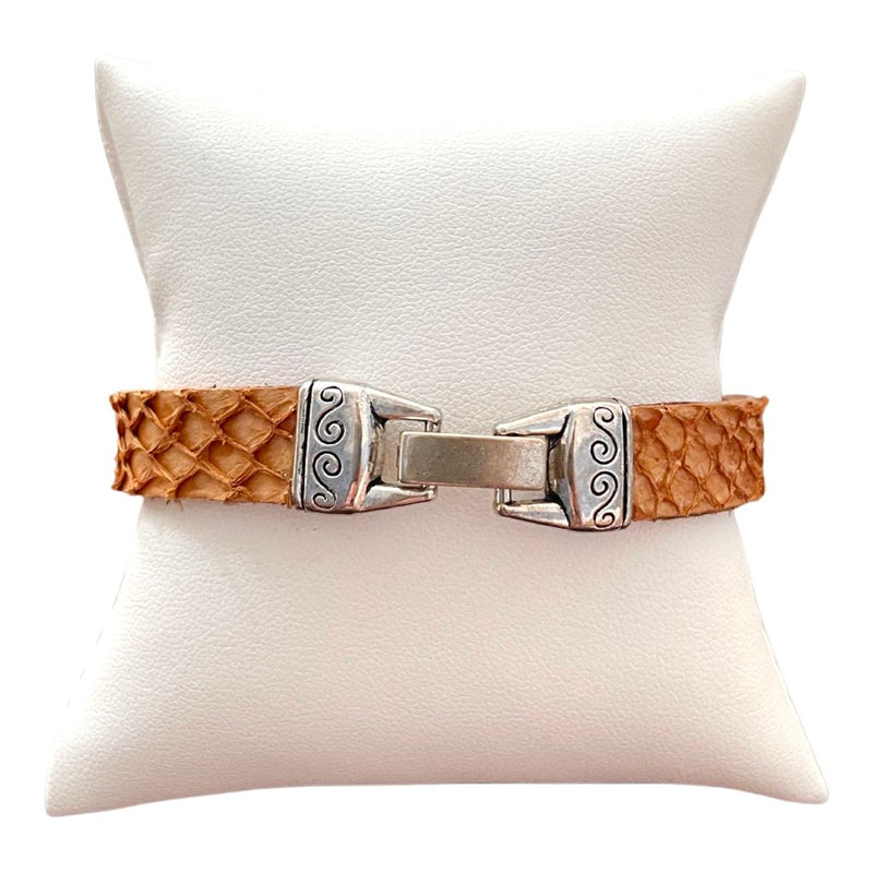 Exotic & Ecofriendly UNISEX (Mahi-Mahi) Fish Leather Bracelet 7"