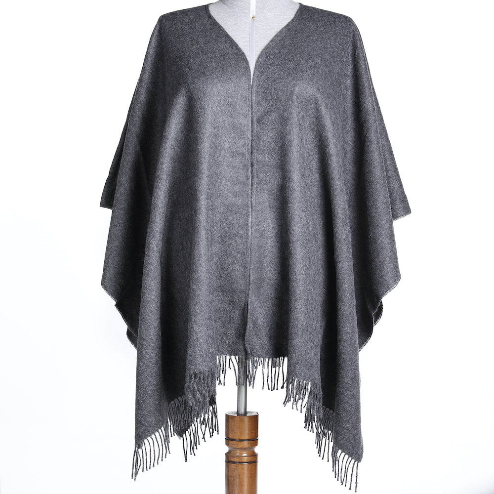 Stylish & Luxury Baby Alpaca Wool Warm Poncho Knit - One Size Fits All