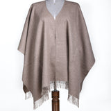 Poncho cálido de lana de alpaca para bebé, elegante y lujoso, talla única