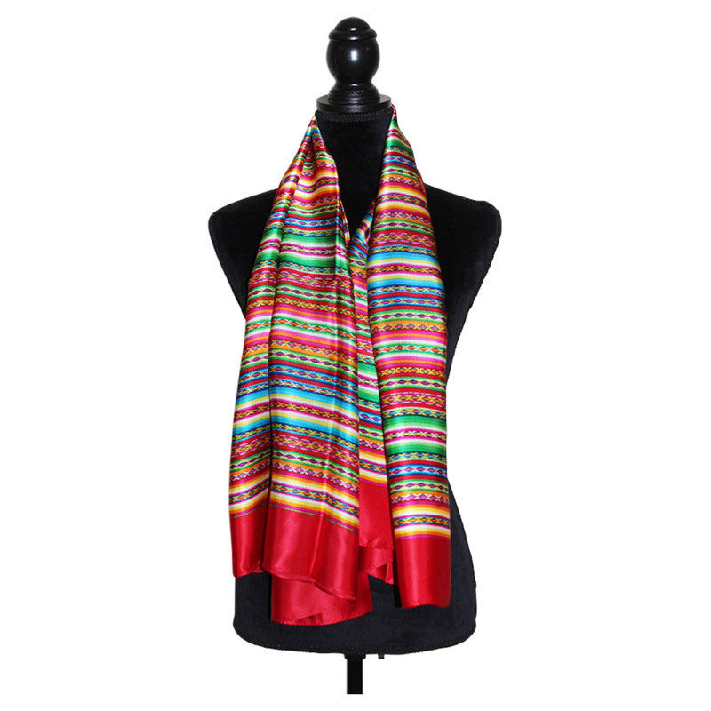 Luxury Pure Silk Reversible Shawl for Women - Peru Gift Shop