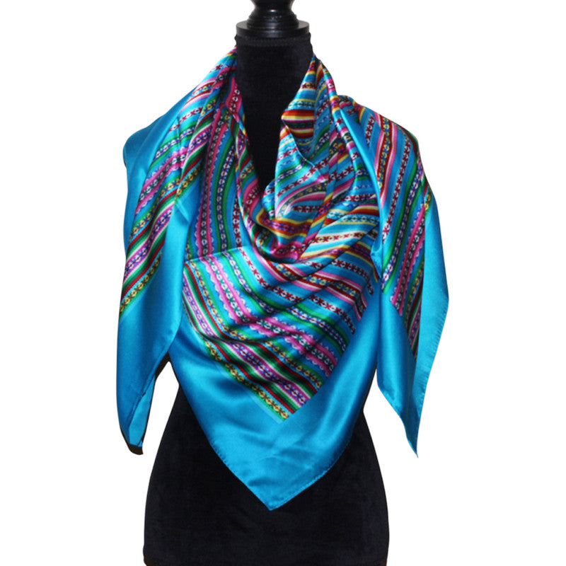 Luxury Pure Silk Reversible Shawl for Women - Peru Gift Shop