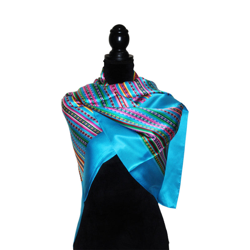 Luxury Pure Silk Reversible Shawl for Women - Peru Gift Shop