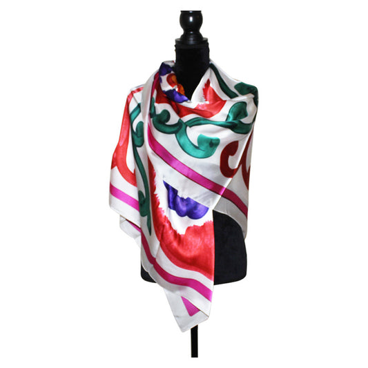 Luxury Pure Silk Reversible Shawl for Women - Peru Gift Shop